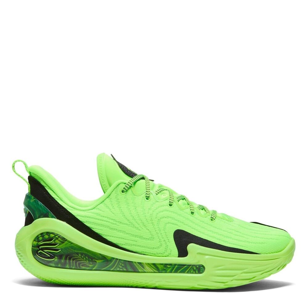 Under Armour Mens Curry 12 EXTL Sneakers, Green/Black/Green, 9.5